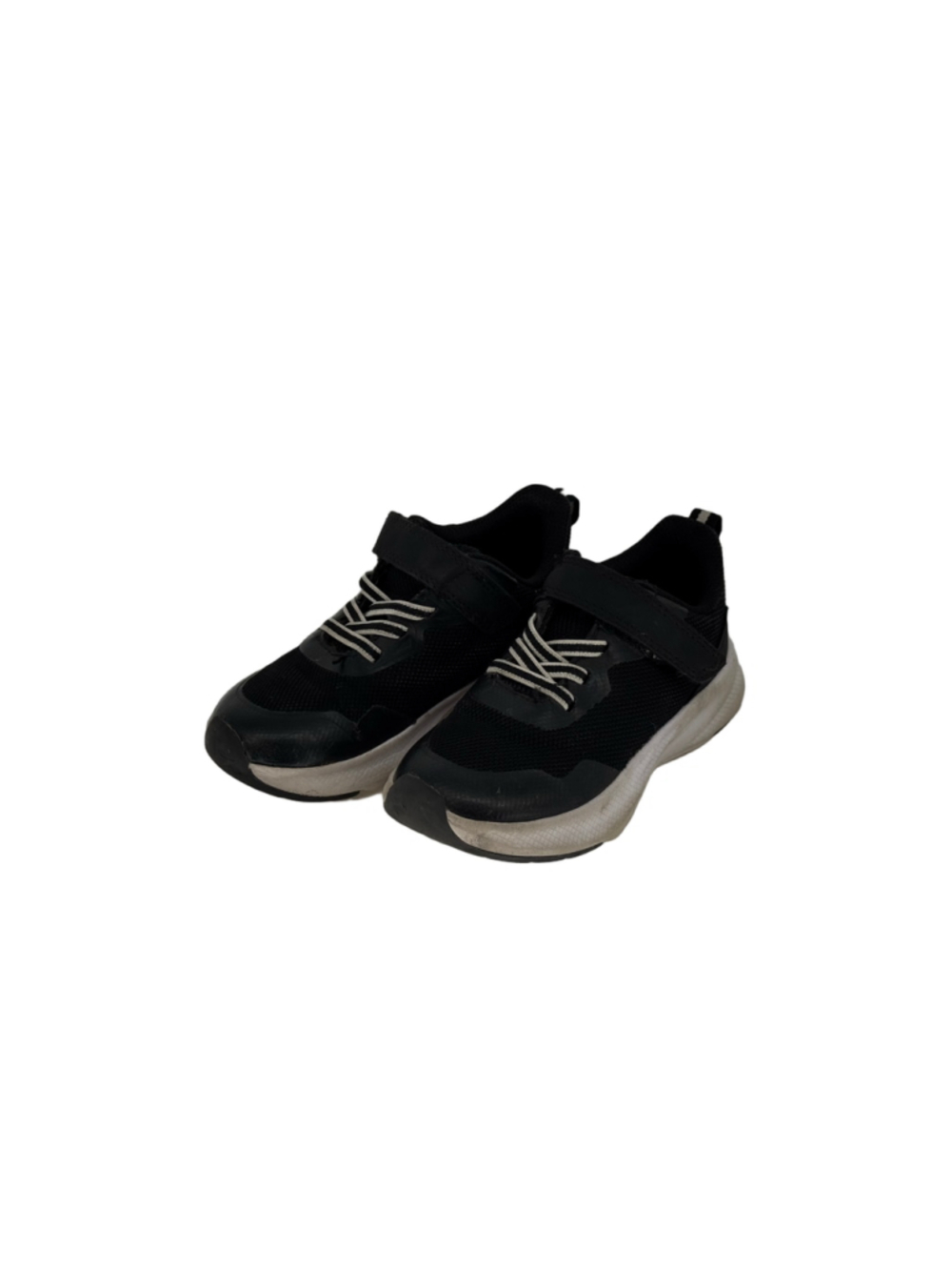 Kids Unbranded Black and White Athletic Sneakers size 8